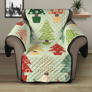 Christmas Tree Pattern Backgroind Recliner Cover Protector