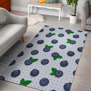 Blueberry Pokka Dot Pattern Area Rug