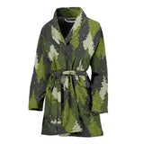 Christmas Tree Camo Pattern Women Bathrobe