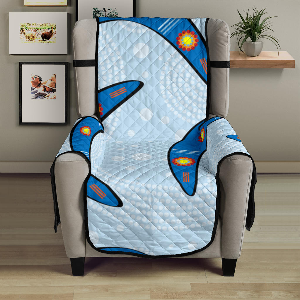 Boomerang Aboriginal Pattern Chair Cover Protector