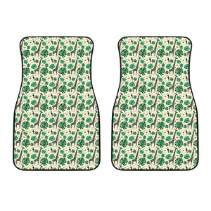 Giraffe Pattern Print Design 02 Front Car Mats