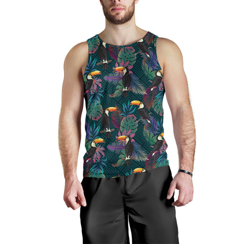 Toucan Pattern Men Tank Top