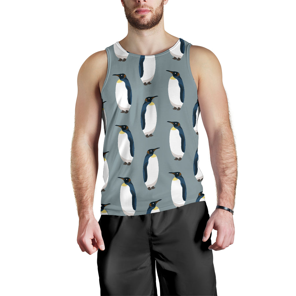 Penguin Pattern Theme Men Tank Top