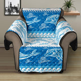 Dolphin Tribal Pattern Ethnic Motifs Recliner Cover Protector