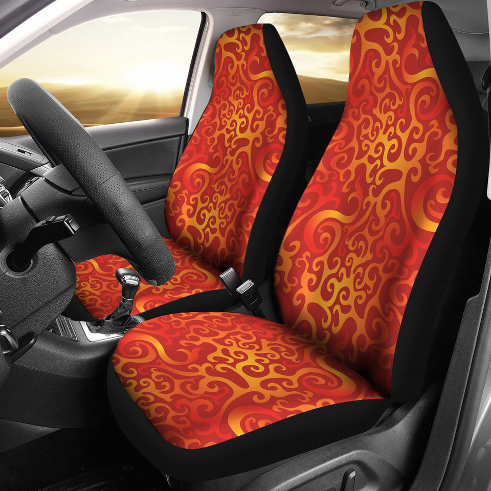 Flame Fire Pattern Universal Fit Car Seat Covers