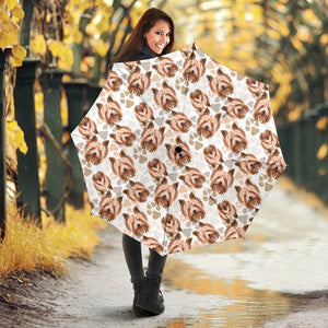 Yorkshire Terrier Pattern Print Design 04 Umbrella