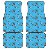 Pigeon Pattern Print Design 05 Front and Back Car Mats