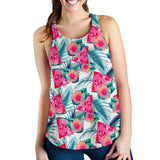 Watermelon Flower Pattern Women Racerback Tank Top