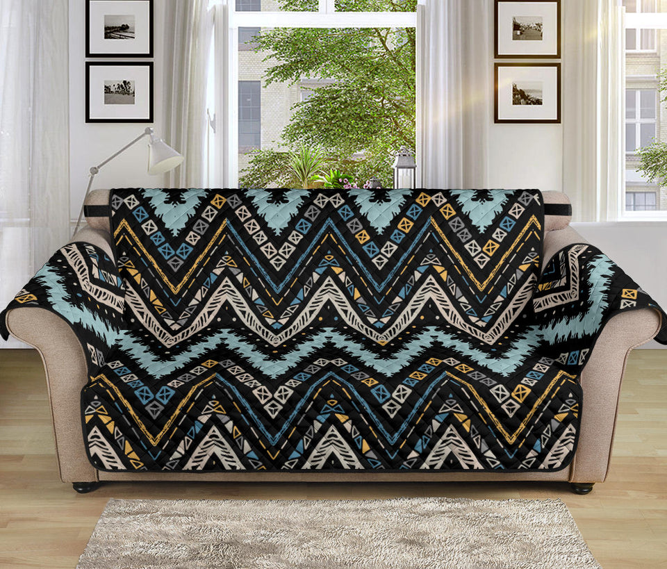 Zigzag Chevron African Afro Dashiki Adinkra Kente Sofa Cover Protector