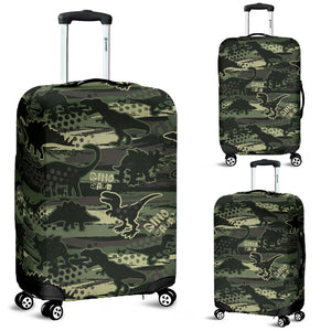 Dinosaur Camo Pattern Luggage Covers