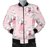 Poodle Pattern Men Bomber Jacket