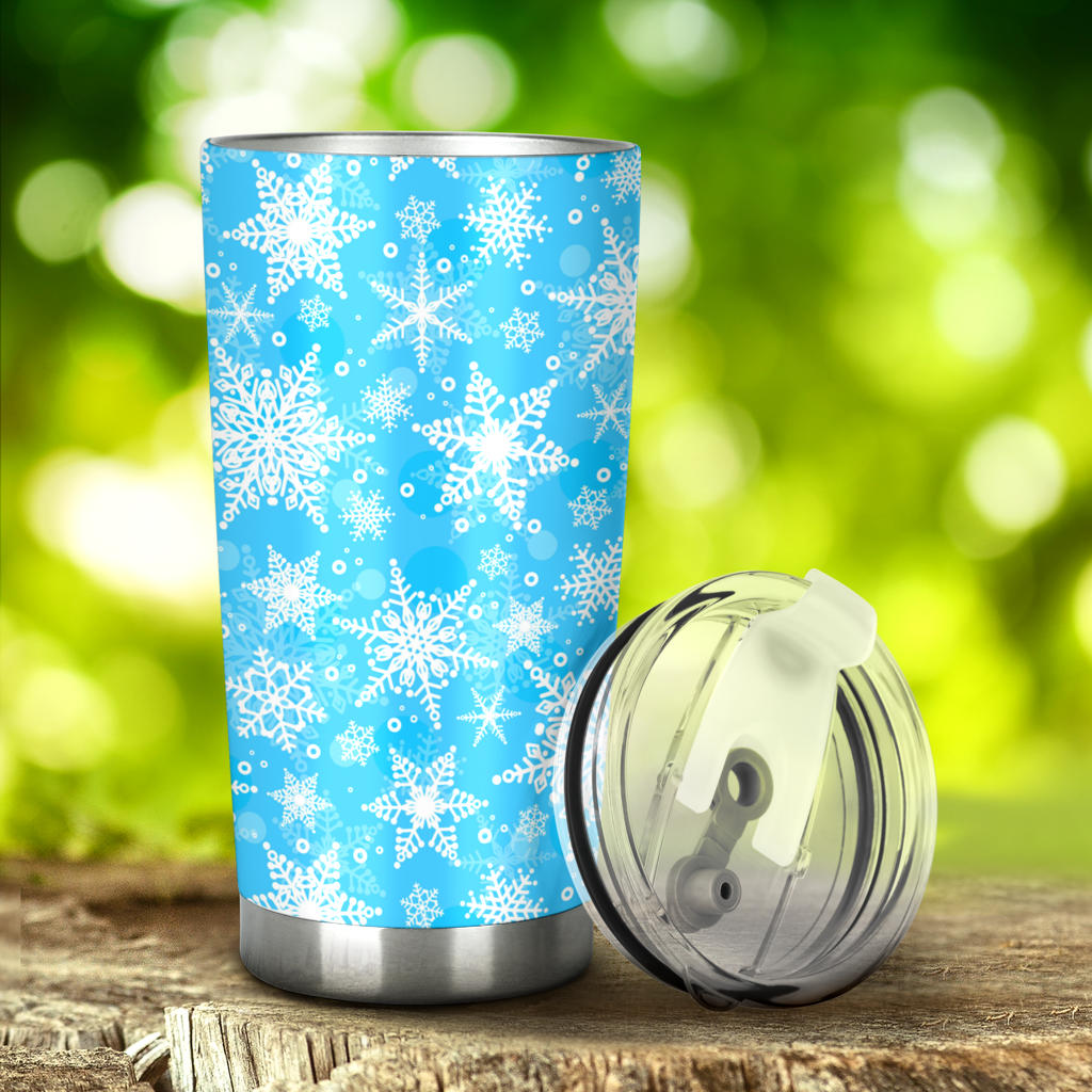 Snowflake Pattern Tumbler