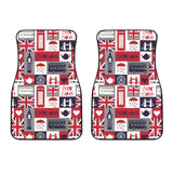 British Pattern Print Design 03 Front Car Mats