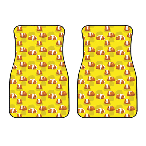 Guinea Pig Pattern Print Design 05 Front Car Mats