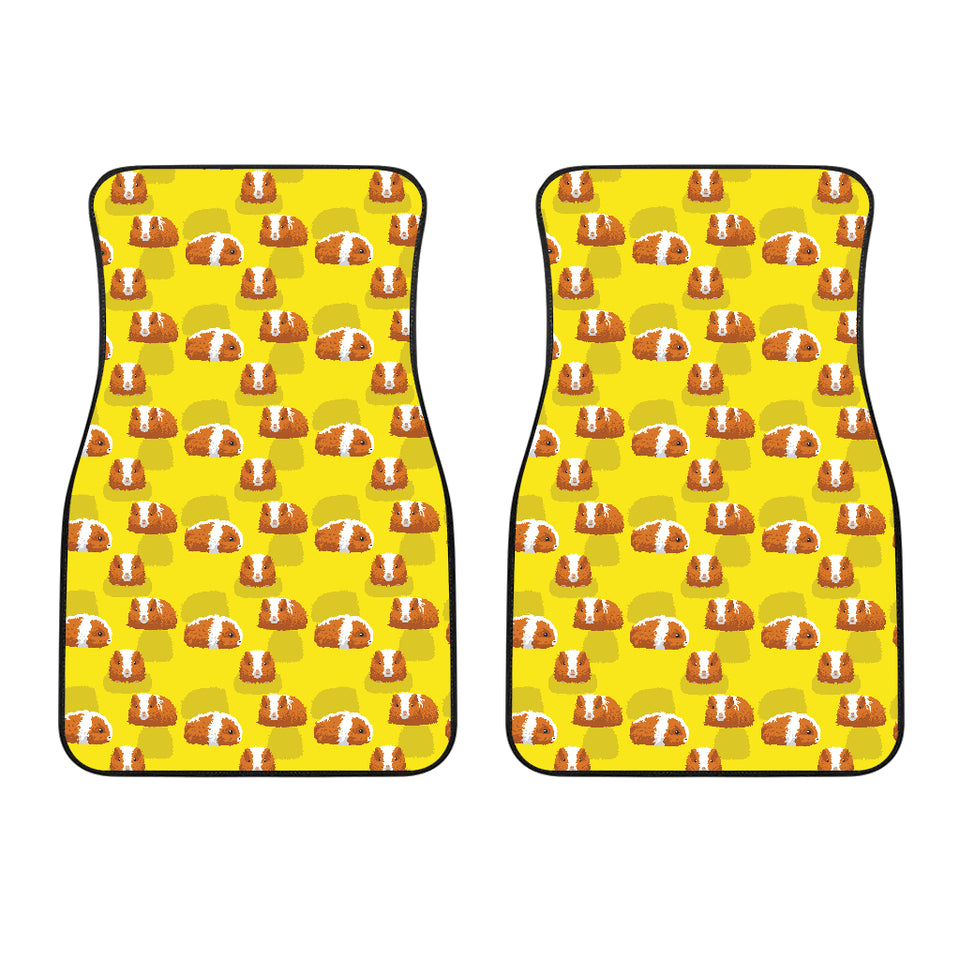 Guinea Pig Pattern Print Design 05 Front Car Mats