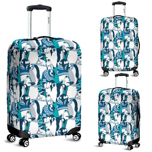 Penguin Pattern Luggage Covers