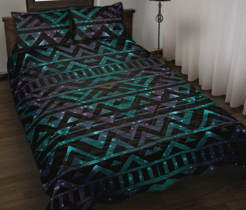 Space Tribal Galaxy Pattern Quilt Bed Set