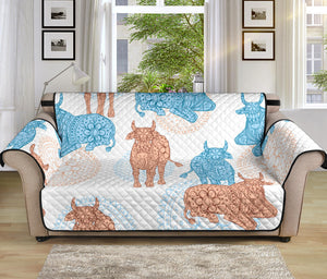 Cow Tribal Pattern Sofa Cover Protector