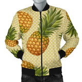 Pineapple Pattern Pokka Dot Background Men Bomber Jacket