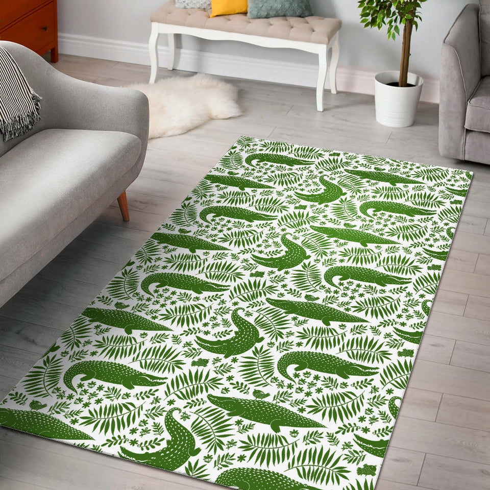 Crocodile Pattern Area Rug