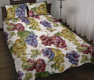 Grape Pattern Quilt Bed Set