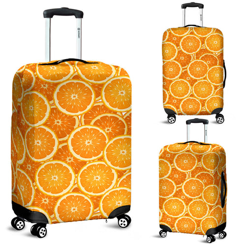 Sliced Orange Pattern Luggage Covers