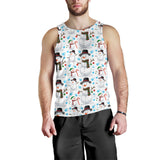 Snowman Pattern Background Men Tank Top