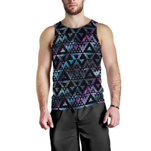 Space Galaxy Tribal Pattern Men Tank Top