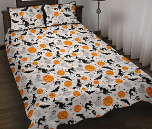 Halloween Pattern Quilt Bed Set