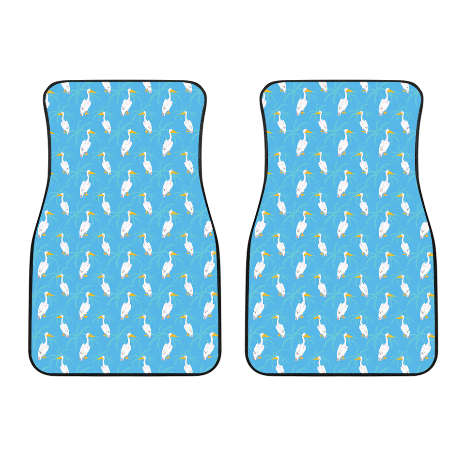 Pelican Pattern Print Design 02 Front Car Mats