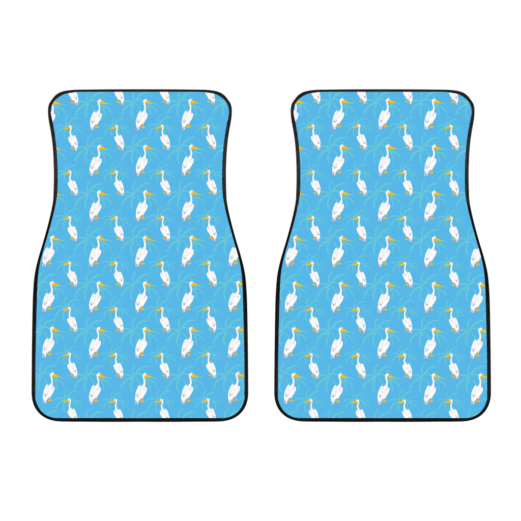 Pelican Pattern Print Design 02 Front Car Mats