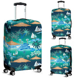Sailboat Water Color Pattern Luggage Covers