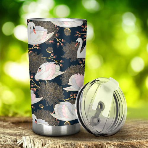 Swan Pattern Tumbler