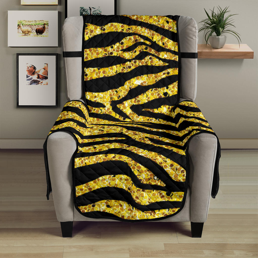Gold Bengal Tiger Pattern Chair Cover Protector