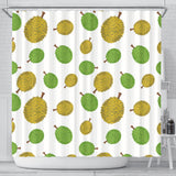 Durian Background Pattern  Shower Curtain Fulfilled In US
