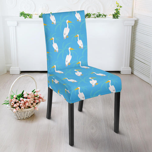 Pelican Pattern Print Design 02 Dining Chair Slipcover