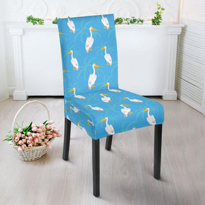 Pelican Pattern Print Design 02 Dining Chair Slipcover