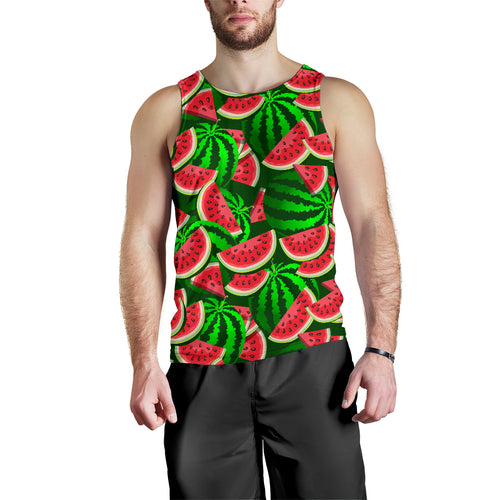 Watermelon Pattern Theme Men Tank Top