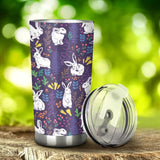 Rabbit Leaves Pattern Tumbler