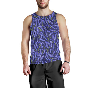 Lavender Theme Pattern Men Tank Top