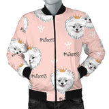 Pomeranian Pattern Men Bomber Jacket