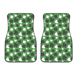 Casino Cards Suits Pattern Print Design 02 Front Car Mats