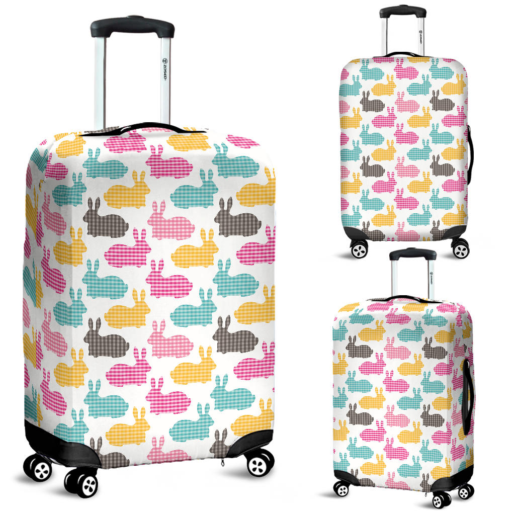 Colorful Rabbit Pattern Luggage Covers