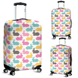 Colorful Rabbit Pattern Luggage Covers