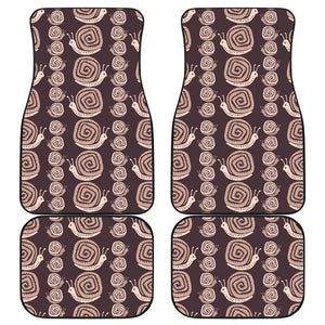 Snail Pattern Print Design 03 Front and Back Car Mats