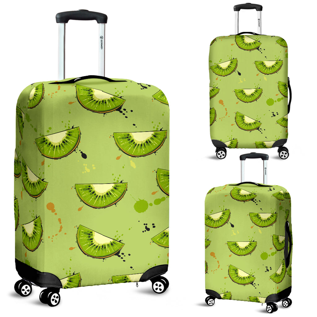 Kiwi Pattern Background Luggage Covers