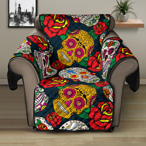 Suger Skull Pattern Background Recliner Cover Protector