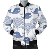 Whale Pattern Men Bomber Jacket