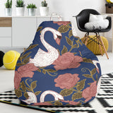 Swan Rose Pattern Bean Bag Cover