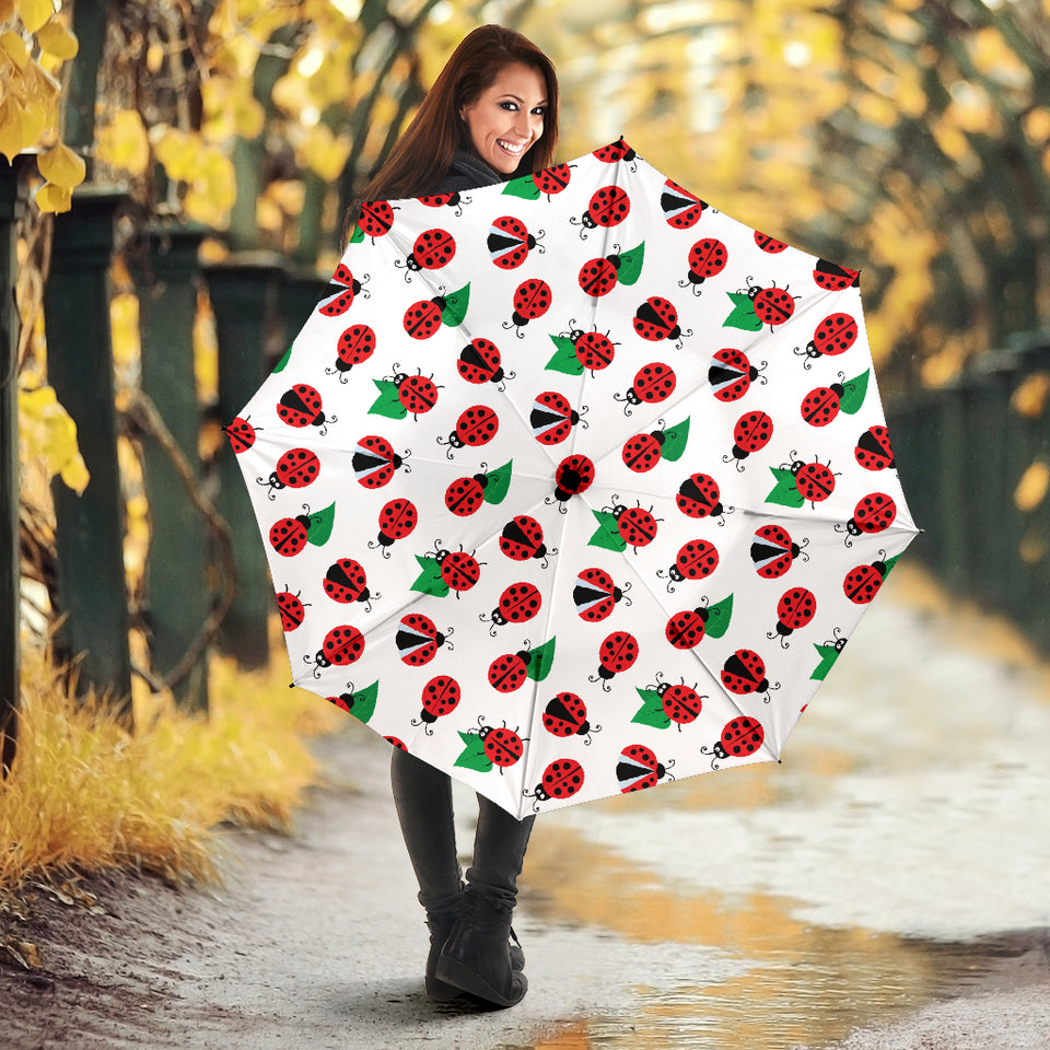 Ladybug Pattern Print Design 01 Umbrella
